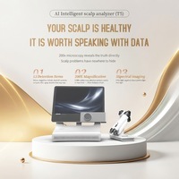 Analyseur de cuir chevelu intelligent T5 AI, analyse de l'acné, écran tactile HD 15,6 pouces, 3 spectres, microscope 200X, détection de 13 indicateurs du cuir chevelu