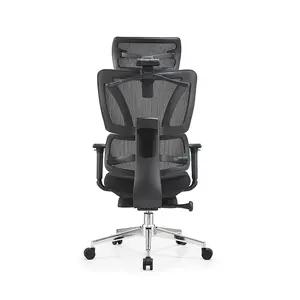 Alta qualidade tecido stretch net back frame escritório cadeira 3D levantamento braço ergonômico ajustável computador escritório cadeira giratória