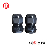 Konektor Kontak Tembaga Tahan Air IP68 Tahan Api Tahan UV Tipe PG Male/Female 3P FPC 10A Kabel Gland Tenaga Surya