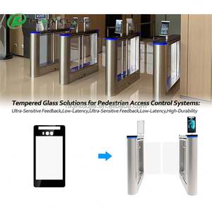 Verre trempé solide industriel personnalisé pour barrière piétonne avec adhésif 3M VHB 5915 - Product Image 4