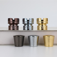 Vente en gros directe d'usine, bouchons de parfum FEA 15 mm, formes variées, accessoires pour flacons de parfum en alliage de zinc