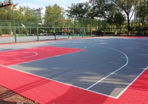 Portable <strong>3x3</strong> Basketball Court <strong>Tiles</strong> Modular Interlocking Eco-Friendly Waterproof Shock Absorption Anti-Slip Plastic Flooring - Product Image 2