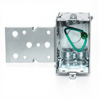 Boîtier de commutation robuste de norme américaine avec protection IP67, en acier galvanisé, avec oreilles de fixation, modèle EB529, fabriqué en Chine