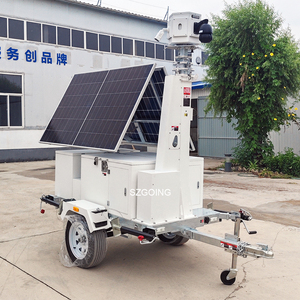 Szgoing ngoài trời 4G/5G năng lượng mặt trời Powered CCTV tháp Hệ thống an ninh 8MP PTZ 30x zoom tầm nhìn ban đêm 4 cái di động CCTV Camera CMOS - Product Image 1