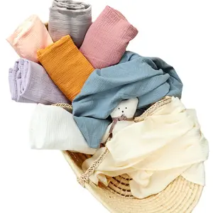 Couleur unie idées de produits bavoir coton Natucare bébé coton swaddle mousseline couverture tissu, coton bio bébé mousseline