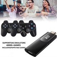 2023 K8 Game Stick 4K HD Sortie 40000 Jeux 3D 64 Go Mini Petite Boîte TV Console De Jeu Rétro Consoles De Jeux Vidéo Pour PSP PS1 M8