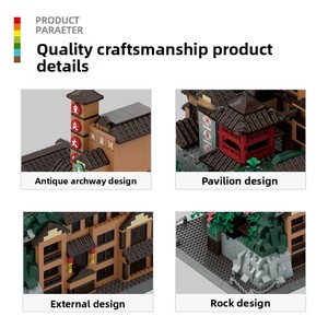 Blocchi di Costruzione in Plastica ABS Compatibili di Piccole Dimensioni Stile <span class=keywords><strong>Architettura</strong></span> Cinese Wange Cina Chongqing Hongyadong - Product Image 3