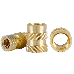 M2 M3 M4 M5 M6 M8 1/4-20 Knurled Brass nhiệt staking ren chèn Brass chèn Nut cho ép phun - Product Image 6