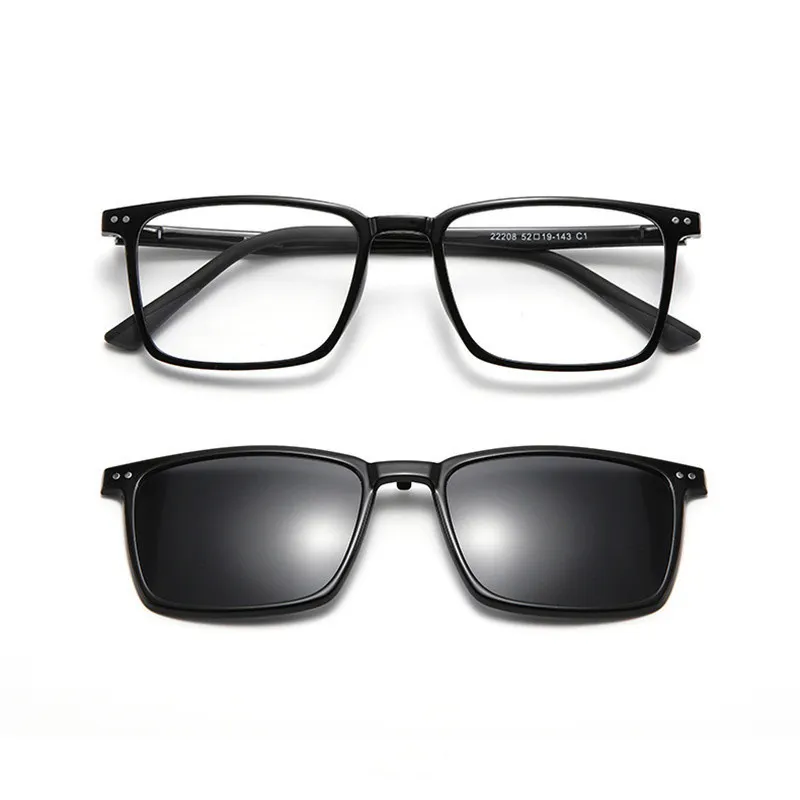 High Top Quality Optical Eyewear Frame Unisex Ultem Tr90 Clip on Sunglasses Ready Print