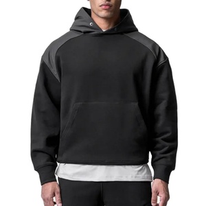 Sweat à capuche en molleton français épais et doux de haute qualité, imperméable, personnalisé pour homme, épaules tombantes, molleton surdimensionné, sweat à capuche technique - Product Image 1