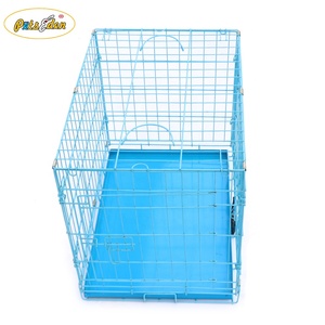 <span class=keywords><strong>Cage</strong></span> pliable en métal bleue pour chien, cages pour animaux de compagnie d'intérieur, cages pour grands chiens d'extérieur, chenils - Product Image 3