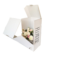 Boîte de transport de plantes en pot Vente chaude personnalisée Boîte cadeau d'expédition de grands bouquets de fleurs pour l'emballage de fleurs
