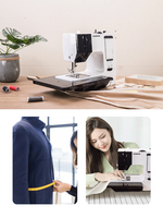 Mini Machine à Coudre Électronique Domestique Adaptée aux Vêtements et Pantalons avec Plusieurs Options de Points HK-737