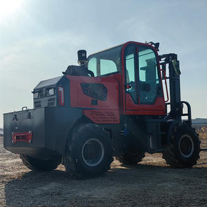 2025 חדש 4wd דיזל כל שטח קשה מלגזה משאית 3ton את הכביש מלגזה עם תא - Product Image 5