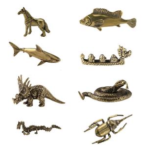 黄铜雕塑黄铜装饰鳄鱼恐龙之王深海鱼艺术装饰装饰品 - Product Image 1