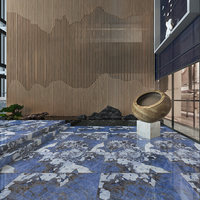Carrelage en porcelaine effet marbre brillant, homogène, épaisseur 10 mm, 600x1200 mm, antidérapant léger, résistant aux acides, pour intérieur - Vente chaude