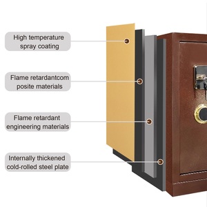 Cassaforte a Muro Nascosta WOMA 52KG Ignifuga 2 Ore con Serratura Elettronica a Combinazione in Acciaio per Camere d'Albergo e Uffici - Product Image 6