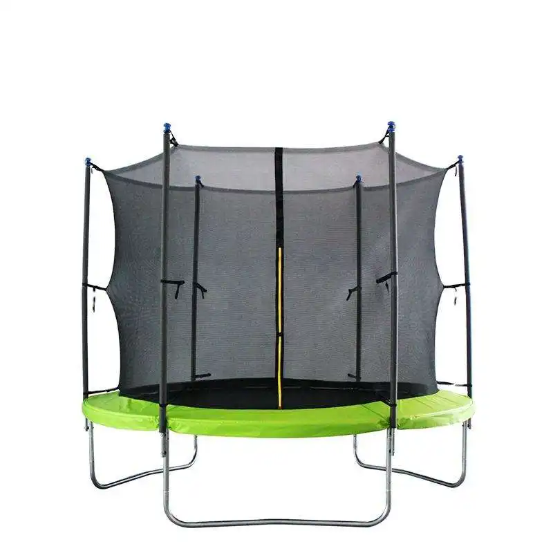 Sundow disesuaikan warna kebugaran Rebounder 10ft PVC dalam ruangan trampolin dengan penutup
