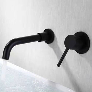 <span class=keywords><strong>Robinet</strong></span> de lavabo <span class=keywords><strong>mural</strong></span> Antique en cuivre, mitigeur de la salle de bains à deux trous <span class=keywords><strong>mural</strong></span> eau chaude et froide - Product Image 5