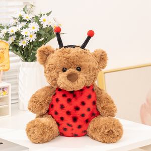 Großhandel Super Soft Teddy Bear Kuscheltier mit entzückenden Biene und Marienkäfer Kleidung PP Baumwolle Füllung Perfektes Geburtstags geschenk - Product Image 3
