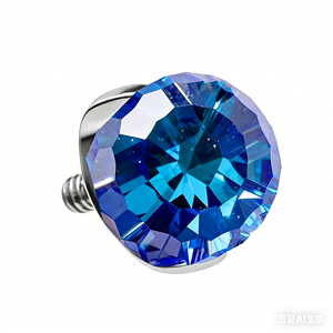 Bijoux de <span class=keywords><strong>piercing</strong></span> labret en titane et zircon coloré, boucles d'oreilles clous tendance pour filles, piercings de <span class=keywords><strong>langue</strong></span>, anneaux de nez, clous d'oreilles diamant - Product Image 3