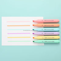 Surligneurs Macaron Non Toxiques Couleurs Pastel Personnalisables avec Logo, Échantillon Gratuit, Vente en Gros Usine pour Bureau et École