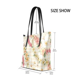 Wholesale Custom Women's PU Leather Tote <b>Bag</b> <b>Large</b> Capacity <b>Shoulder</b> <b>Bag</b> Vacation Hawaiian Style Beach <b>Bag</b> <b>with</b> <b>Zip</b> Closure - Product Image 4