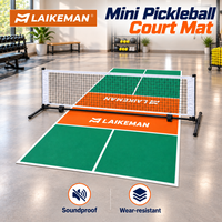Tapis de jeu de pickleball miniature personnalisé, 3,5 mm PVC, réduction du bruit, pour intérieur, enfants, divertissement familial, usage domestique, tapis de sol pour pickleball miniature