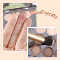Échantillon gratuit de poudre de fard à paupières teintée mate et pailletée de mélange multi-usages de marque privée pour un maquillage des yeux élégant
