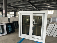 Fenêtre coulissante en verre d'approvisionnement d'usine Upvc fenêtres coulissantes accessoires de quincaillerie fenêtre arrière coulissante Gmc Sierra