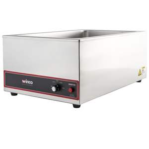 HUAZE Calentador de Alimentos Comercial Portátil de Acero Inoxidable con Vapor, 120V 1200W, Equipo Grande para Calentar y Mantener Alimentos - Product Image 1