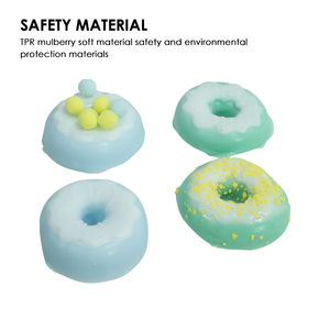 Juguetes Blandos en Forma de Donut de Alta Calidad, de Rebote Lento, Juguetes de Comida para Apretar, Ecológicos, de TPR, para Bromas, Antiestrés y Descompresión - Product Image 2