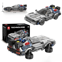 Reobrix 665, 405 Piezas, Coche Técnico Cyberpunk, Vehículo de Carreras Futurista, Bloques de Construcción MOC, Modelo de Juguete DIY para Construir un Modelo de Coche