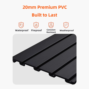 Chất lượng cao không thấm nước PVC nhà để xe đá đen <span class=keywords><strong>Panel</strong></span> tường cho nội thất phòng khách nhà để xe & văn phòng PVC nhà để xe đá đen <span class=keywords><strong>Panel</strong></span> tường - Product Image 2