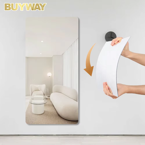 Full Body Self Adhesive Modern Frameless Square Small <strong>Sticky</strong> <strong>Wall</strong> Full Length <strong>Wall</strong> Acrylic <strong>Mirror</strong> Decor <strong>Mirrors</strong> for Living Room - Product Image 6