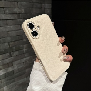 เคสโทรศัพท์หนังลายลิ้นจี่สุดหรูสำหรับ iPhone 16 15 14 Plus 13 12 11 Pro XS Max XR ป้องกันการกระแทก - Product Image 5