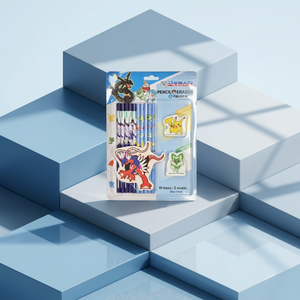 pokemon Pencil Eraser <b>Set</b> Korean Random Design Kids Stationery School Supplies Anime Cartoon Student Bulk Distributor Wholesal - Product Image 1