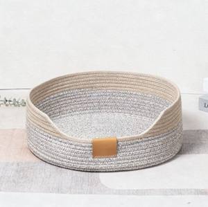 <span class=keywords><strong>Best</strong></span> Seller Handwoven dört mevsim nefes doğal Rattan kedi hamak tırmalama ped koruyucu Pet yatak köpekler için OEM - Product Image 2