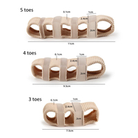 Séparateurs d'orteils à 3 trous et correcteurs d'hallux valgus, écarteurs d'orteils en gel, redresseurs d'orteils marteau pour l'alignement des orteils et les orteils croisés ou superposés