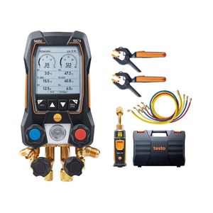 Original Testo 557s Smart Vacuum Kit - Digital Manifold with Wireless and <b>Clamp</b> Temperature Probes - Product Image 6