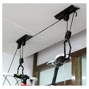 Trong nhà chu kỳ Trần núi Lift hoist móc áo lưu trữ giá Nhà cung cấp cho showroom