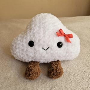 Nouvelle conception 2026 – Jouet nuage en peluche fait main au crochet, doux et rembourré, <span class=keywords><strong>amigurumi</strong></span> nuage tricoté, adorable poupée nuage moelleuse au crochet - Product Image 6