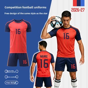 Uniforme de Fútbol 2026 para Jersey, de Secado Rápido, Pantalones Cortos de Poliéster, Unisex, Personalizable con Número, Venta al Por Mayor - Product Image 1
