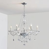 Lustre suspendu moderne en cristal transparent pour salon, chambre, hôtel, événement, lampe décorative