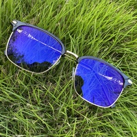 Lunettes Photochromiques Anti-Lumière Bleue Optiques Solaires Monture Noire et Dorée en Métal TR90 pour Homme Ordinateur Carrées Adultes Unies