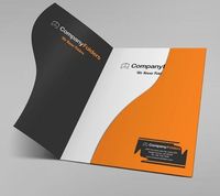 Impresión Fangda, Diseño Personalizado, Impresión de Logotipo, Carpeta de Archivos de Cartón Colorida, Folleto de Moda, Presentación en Papel Offset