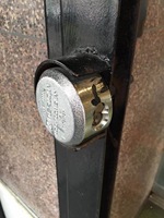 Cadenas rond en acier de 73mm en forme de rondelle, conteneur, remorque, camion, Hockey, verrou de manille caché