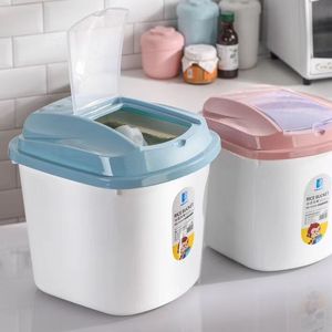 Contenant de riz sous vide en plastique PP, boîte de riz en plastique, pour la famille, usage direct, 30l, nouveau style européen - Product Image 1