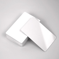 Carte vierge en PVC imperméable pour sublimation, blanche, pour cadeaux et cartes de membre, prix usine YTS