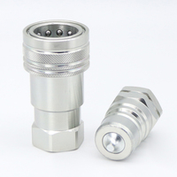 Vente flash - Raccord rapide hydraulique en acier au carbone standard ISO7241-A BSP/NPT 1/4'' pouce